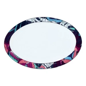 Richard Ginori INTRA Lago Shape Muticolored Border Bone China Pickle Dish NEW - Picture 1 of 9