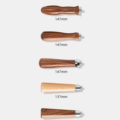 Portafilter Handle Parts Accessories Fittings Replacement Solid Walnut Wood Home - Image 1 of 4