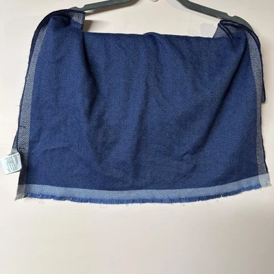 Женский шарф с синей бахромой Alfani один размер легкий богемный шик с запахом шаль - Изображение 1 из 4