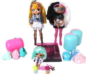 LOL Surprise Puppen Winter Disco Remix Pop + Perücken Schnabelmütze Kleidung OMG Set X7 - Bild 1 von 17
