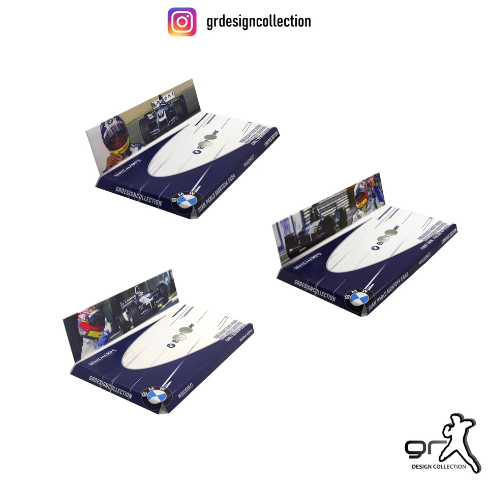 [F1 Minichamps] JUAN PABLO MONTOYA COLLECTION Pack CUSTOM INLAY / 1:43 - Immagine 1 di 1