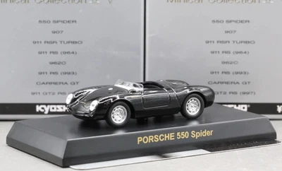 Kyosho 1/64 Porsche Collection 4 Porsche 550 Spyder 1953 negro Foto 1 de 4