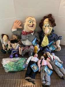 3 Three Stooges Spumco TV PALS Moe Curly Larry Harem Dancers Figure Lot W/ TAGS - Picture 1 of 19