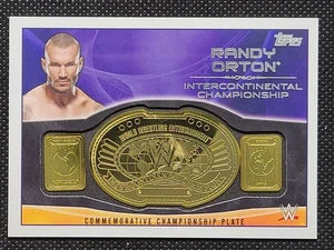 2015 WWE Topps RANDY ORTON Intercontinental Championship Commemorative Plate - Picture 1 of 2