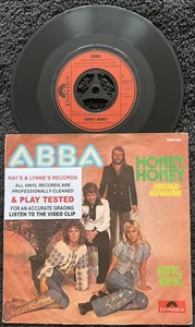 ABBA  Honey Honey / Ring Ring 7'' Vinyl IMPORT 1974 CLEANED/TESTED EX VIDEO CLIP - Picture 1 of 8