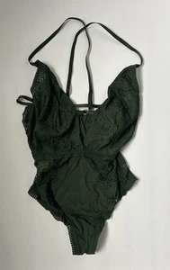 Aerie Größe Small NEU Dessous Body Vollspitze sexy verstellbar grün mit gold - Bild 1 von 17