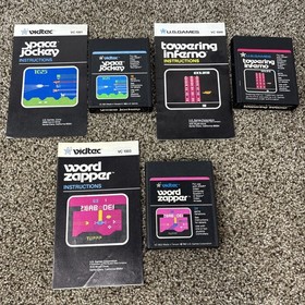 Atari 2600 US GAMES VIDTEC Game Lot Testwd Lot Of 3 With Manuals