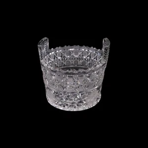 American Brilliant Cut Glass Intaglio Daisy Pattern Ice Bucket - Picture 1 of 4