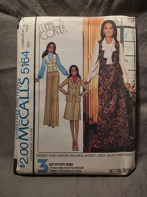 McCall's Cut Pattern #5164 VTG 70s Misses Marlo's Corner Jacket Pants Sz 6 8 10  - Image 1 of 3