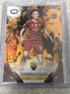 2024 Topps Chrome Inferno Refractor Benedetta Glionna /75 - Picture 1 of 3