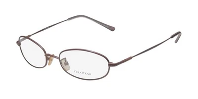 NUEVAS GAFAS VERA WANG V17 BORDE COMPLETO OVALADAS PARA MUJER LC 48-17-135 ITALIA METAL PÚRPURA Foto 1 de 4