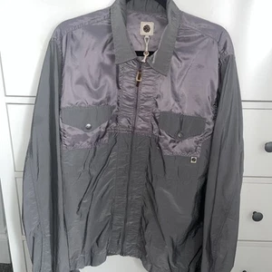 Pretty Green Mens Jacket/Overshirt XL grey Festival Casuals Liam Gallagher - Picture 1 of 6