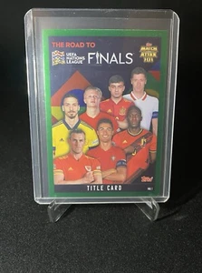 2022 Topps Match Attax 101 Road to UEFA Nations League Finals Title Card Green - Bild 1 von 2
