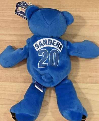 Barry Sanders #20 Football Beanie Bear Limited Treasures Detroit Lions 9” NFL Cover