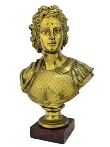 Charles Anfrie (French, 1833-1905), Grand Tour Gilt Bronze Bust of Apollo - Picture 1 of 7