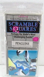 Scramble Squares Puzzle PENGUINS 9 Piece Brain Teaser Logic Game Homeschool - Picture 1 of 9