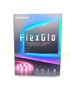 Merkury Innovations FlexGlo Flexible Multi-Colored LED Light Strips RGBW LED - Picture 1 of 9