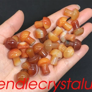 Mineral de cristal de cuarzo natural hongo cornalina de 1" gema curación Reiki" 20 piezas - Imagen 1 de 12