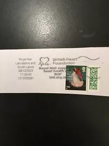 BRITISH HEART FOUNDATION Christmas stamp ; POSTMARK Lancashire (g) - Picture 1 of 2