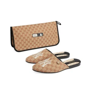Gucci Monogram MENS New York Yankees Coated Canvas Slippers G 8 US 8.5 MLB W/COA - Picture 1 of 12