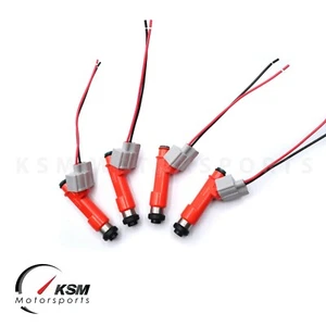4 x 850cc fit Denso FUEL INJECTORS For MAZDA RX8 13B ROTARY 1.3L TURBO - Picture 1 of 12