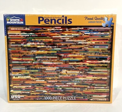 White Mountain State Pencils Puzzle New in Box Sealed USA 2022.   EB41 - Image 1 of 4