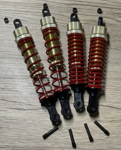 FRONT/REAR SHOCK SET For Duratrax Firehammer Smartech Carson FG 1/5 Off-road RC - Picture 1 of 10