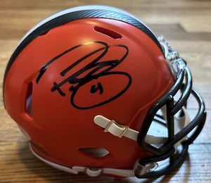 Phil Dawson Signed Autographed Cleveland Browns Riddell Mini Speed Helmet PSA - Picture 1 of 3