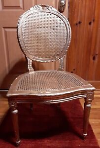 Vintage Chair -  French Tole Gold Florentinesque Baroque Style - Sturdy!