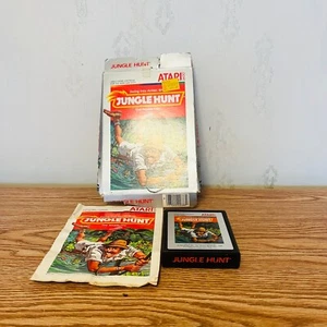 Jungle Hunt (Atari 2600, 1983) Complete in Box w/ Manual Plastic Cartridge - Picture 1 of 5
