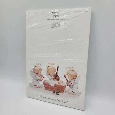 Tarjetas de Navidad Belén Ángeles Religiosos con Sobres Expresiones de Fe Foto 1 de 4