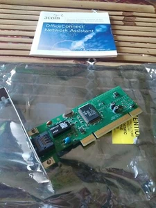 SCHEDA DI RETE LAN 3COM 910-A01 PCI ADAPTER 10/100MBPS FAST ETHERNET LAN  PC - Foto 1 di 3