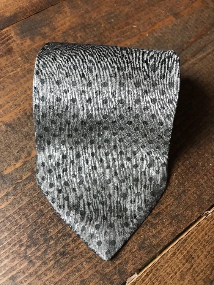 Puritan Men's Necktie-Tie-Fashion Accessory-100% Silk-Brown Gold-Polka Dot-USA - Image 1 of 4