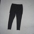 Adidas Women Activewear Pants Large Black Leggings Climalite Logo 25" Inseam