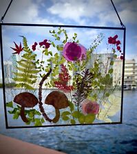 Large flower frame, Dried Pressed Flower, Pressed flower art, dried flowers