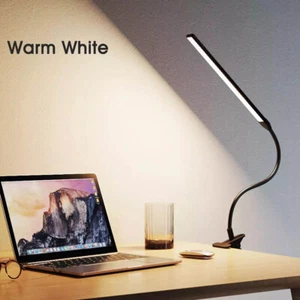 Adjustable LED Desk Lamp Swing Arm Lamp with Clamp Eye-Caring Reading Desk Light - Picture 1 of 9