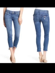Hudson Cat Midrise Skinny With Step Hem Flap Pockets Womens Size 26 - Picture 1 of 12