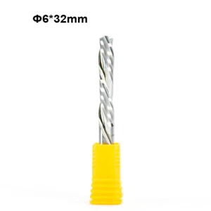 2pc 6mm *32mm Left Spiral Milling Cutter Down Cut Two Flute CNC Wood Router Bit - Picture 1 of 6