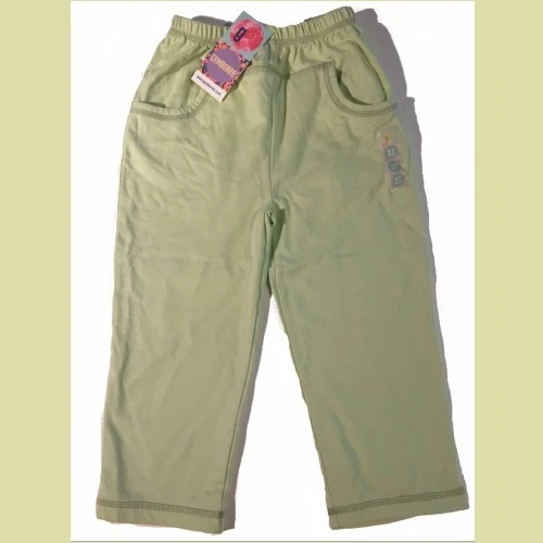 NUEVO CON ETIQUETAS GYMBOREE GARDEN BLOOM VERDE MENTA ALGODÓN PANTALONES PARA CORRER 3T 2 - 3 años De colección Foto 1 de 1