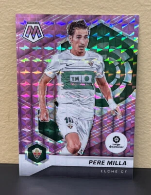 2021-22 MOSAIC LA LIGA PERE MILLA PURPLE PRIZM REFRACTOR SSP /49 ELCHE CF - Image 1 of 3