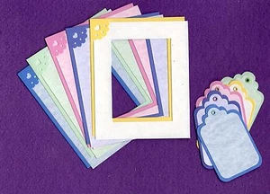 Marcos y etiquetas pastel álbum de recortes papel piezas tarjetas álbum de recortes - Imagen 1 de 1
