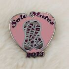 Custom Breast Cancer Awareness Walk Pink Ribbon Pin - 2013 Sole Mates