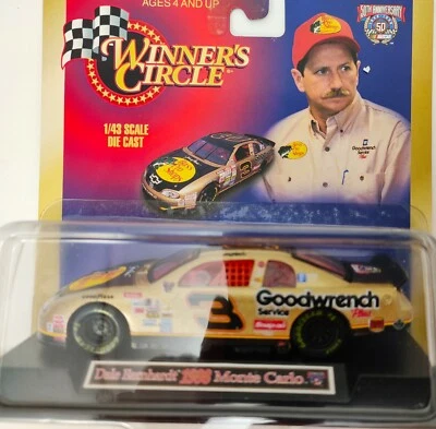 DALE 1998 EARNHARDT JR 1/43 KENNER HASBRO WINNER'S CIRCLE MONTE CARLO 50TH ANNIV - Image 1 of 4