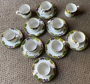 Corelle Tuscan Vine Set of 10 8 Oz Mugs And 8 Saucers - Picture 1 of 1
