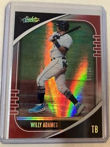 Tarjeta de béisbol 2021 Panini Absolute Holo Red Willy Adames #58 insertada/99 - Imagen 1 de 2