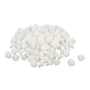 100uds Remache Plastico Blanco Coche Auto Puerta Tornillo Panel Tapicería Clips - Imagen 1 de 1