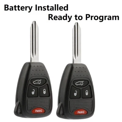 2 For 2005 2006 2007 Chrysler 300 Dodge Magnum Car Remote Key Fob OHT692427AA - Image 1 of 4