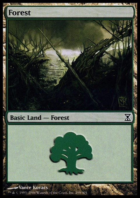 Forest (299) - Foil ~ Near Mint Time Spiral MTG Magic UltimateMTG Land Card - Image 1 of 1