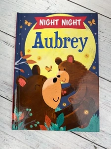 "Night Night Aubrey" Hardcover Bear Cub Kinderbuch - Bild 1 von 2