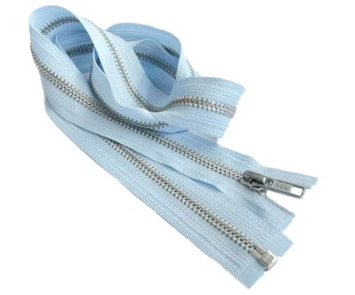 Chaqueta de metal de aluminio de peso medio YKK #5 de 18 pulgadas con cremallera separada hecha en EE. UU. Foto 1 de 4